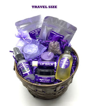 Load image into Gallery viewer, Lavender Gift Basket- Massage Oil Option