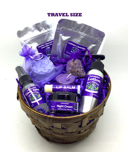 Lavender Gift Basket - Lotion Option